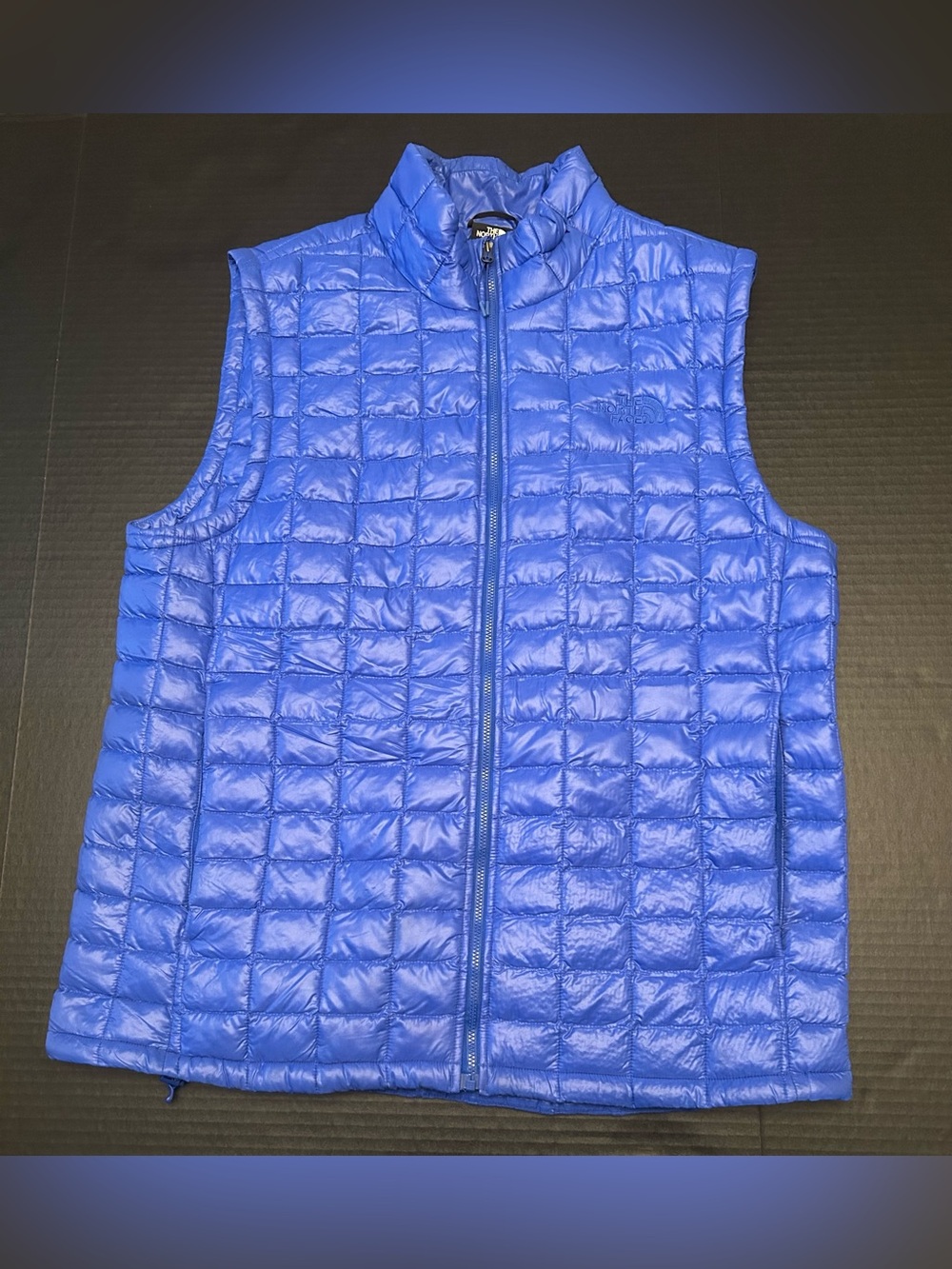The North Face Vest Mens Large Blue ThermoBall Eco Puffer Hiking Outdoors